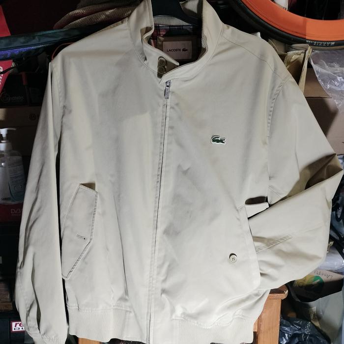 jaket Jacket Lacoste Harrington Brown