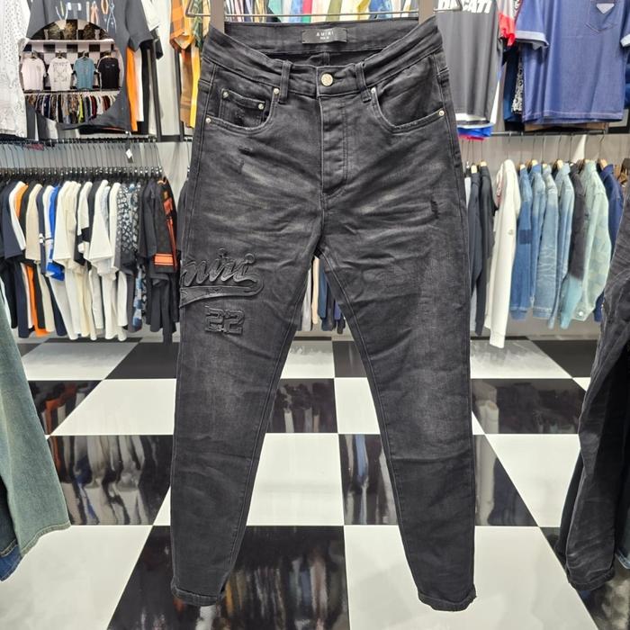 skinny jenas strif logo jeans amir HQ Best import kn