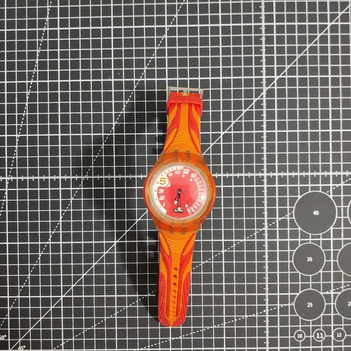 swatch funscuba fun scuba 2nd stock red fish orange minus