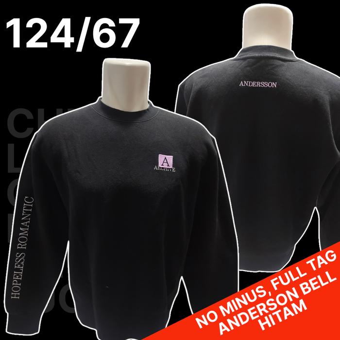 Sweater Hitam Anderson Bell Original/CN Hitam Anderson Bell Ori,Second