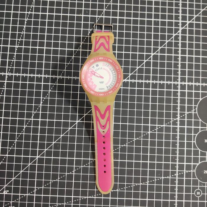 swatch funscuba fun scuba 2nd stock rose water pink
