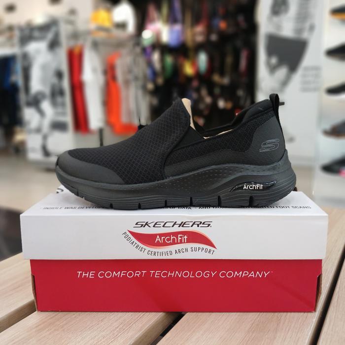 Sepatu Sneakers - SKECHERS Arch Fit - Banlin / Black [232043/BBK]
