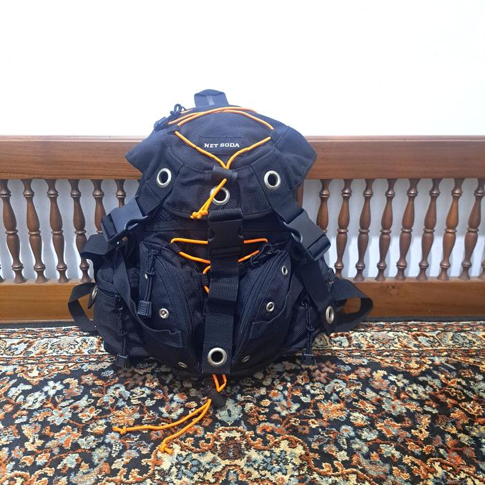 tas ransel net soda backpack