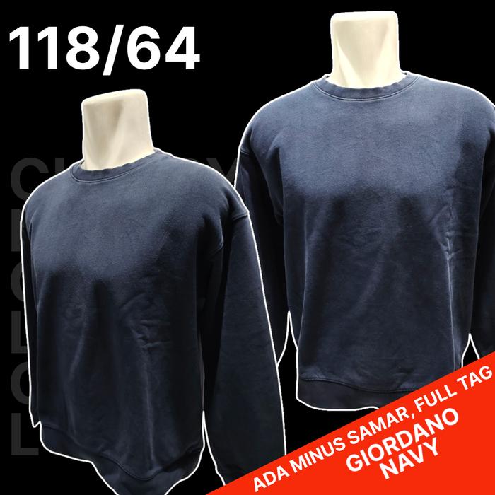 Sweater NAVY GIORDANO Original /CN Navy Giordano Ori/GIORDANO, Second