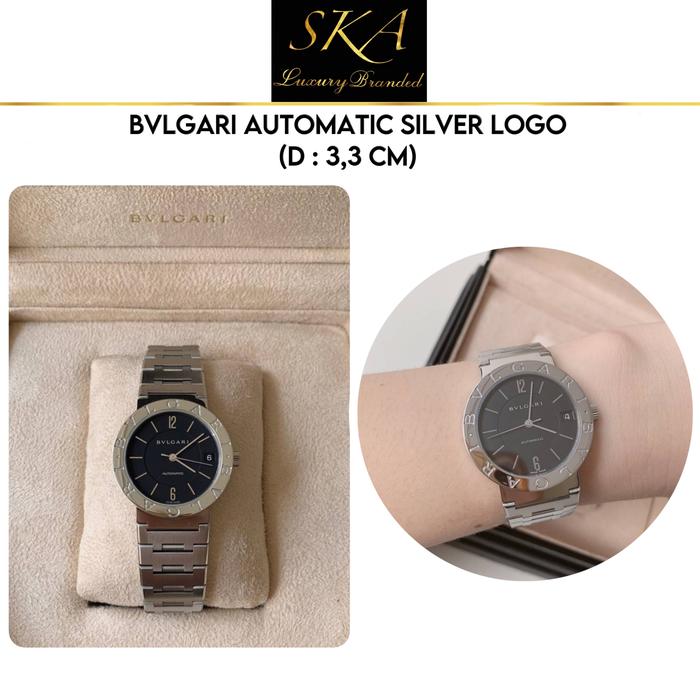 Bvlgari Watch Authentic Automatic Silver Logo 33mm