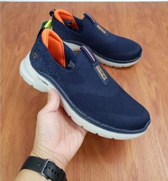 (NEW) Skechers GOwalk 6 Hyper Pillars Men's navy