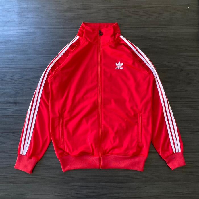JAKET TRACKTOP ADIDAS MERAH