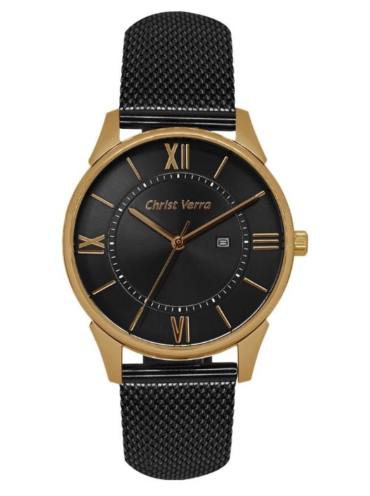 Jam Tangan CHRIST VERRA Pria Original CV 71151G-48 BLK