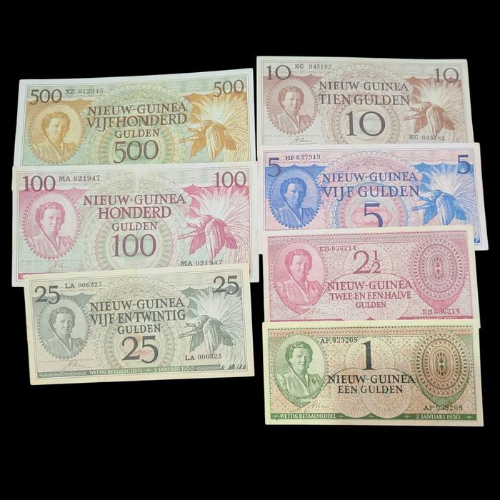 Set Uang Kuno Gulden Netherland New Guinea I (1950) Souvenir Replika