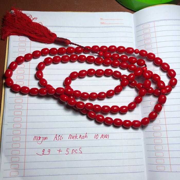 Tasbih Batu Marjan Mekkah Barang Kuno Asli dan Garansi Seumur Hidup