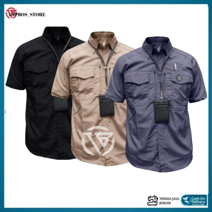 Kemeja Tactical PDL M-Tac Lengan Pendek - Baju Tactical Lengan Pendek