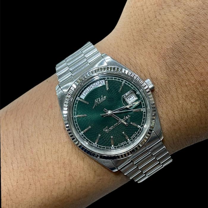Mido Commander Greend Dial