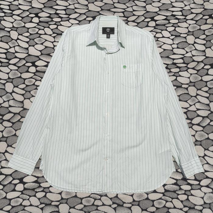 kemeja timberland garis garis original size M