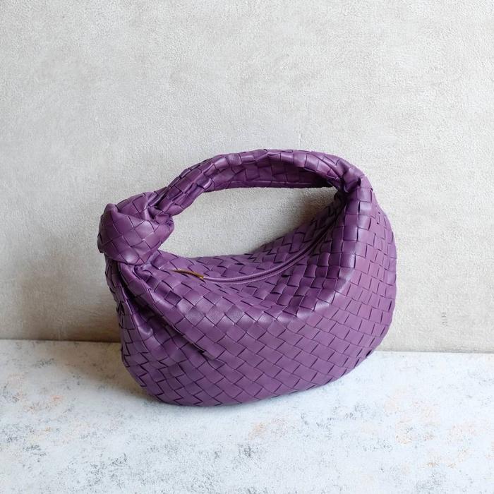 BOTTEGA VENETA Teen Jodie Bag in Eggplant Purple