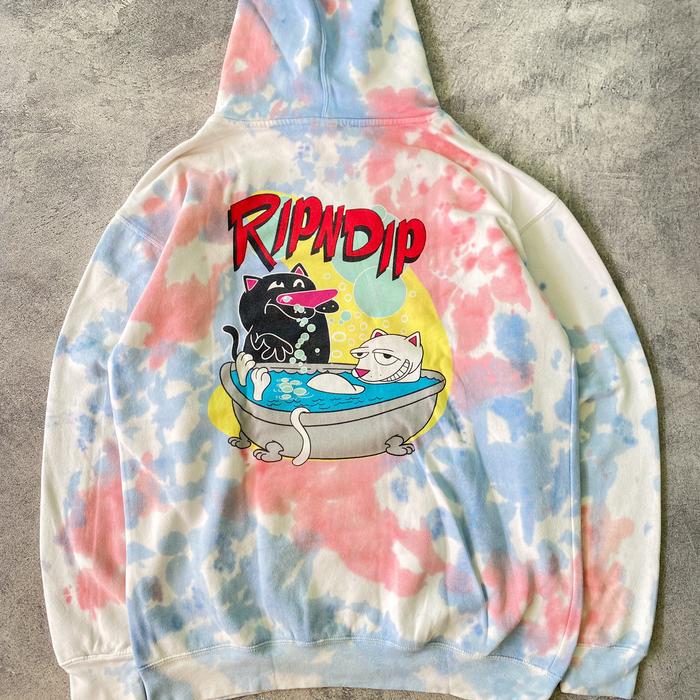 Rip N Dip Bath Time tie dye hoodie authentic original