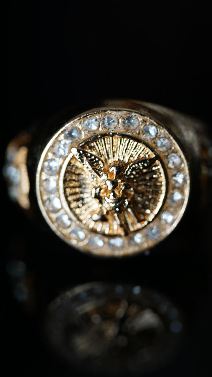 Cincin Malaikat St Michael Guardian Angel Titanium Stainless Stell