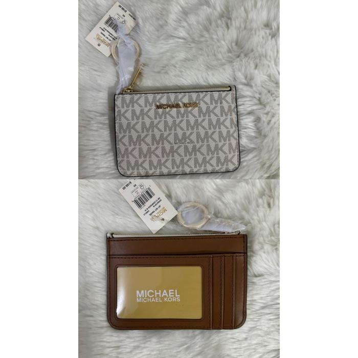 dompet wanita mk small tz coin pouch id vanilla in