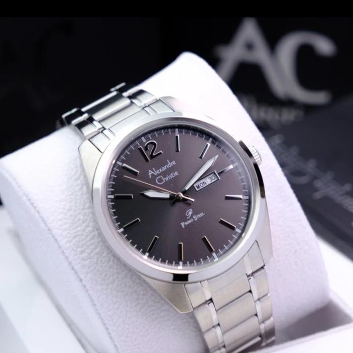 jam tangan pria original ALEXANDRE CHRISTIE AC1012ME STAINLESS STEEL