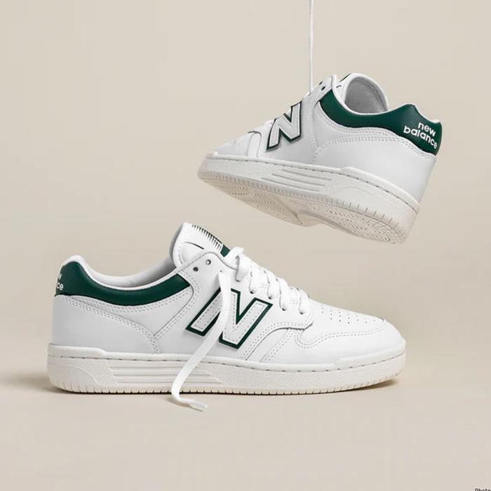 New Balance Classic Numeric BB480LV1 White Black Green Original