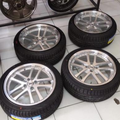 Paket Velg & Ban ring 17 HSR Shoji Belang Lebar Buat Jazz Yaris Vios