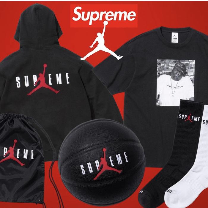 Supreme x Jordan FW24 Sweatshirt hoodie tee socks kaos kaki t shirt