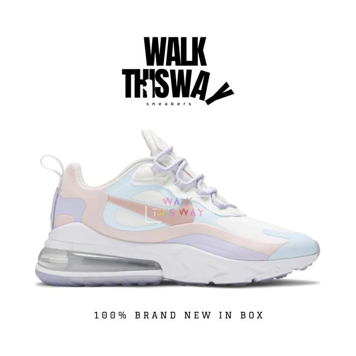 sepatu wanita sneakers nike air max 270 react / sepatu nike / sneakers air max / peach blue