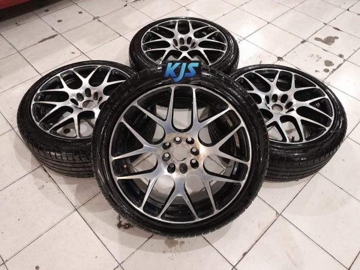 Velg Mobil Racing Bekas Ring 17 HRE Pcd 4x100 4x114 Ban 205/45 R17 Buat Vios Jazz Yaris Avanza Xenia