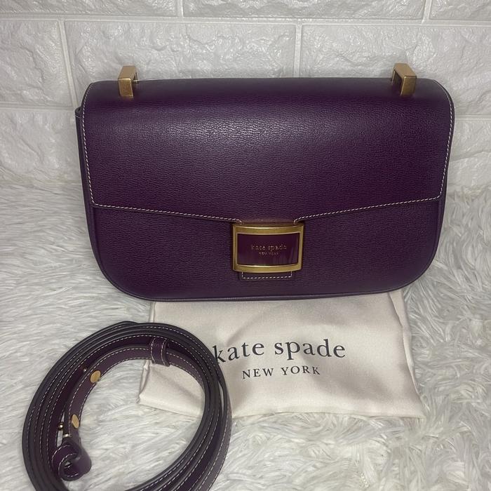 tas wanita ks katy medium conv shoulder bag deep cherry sj