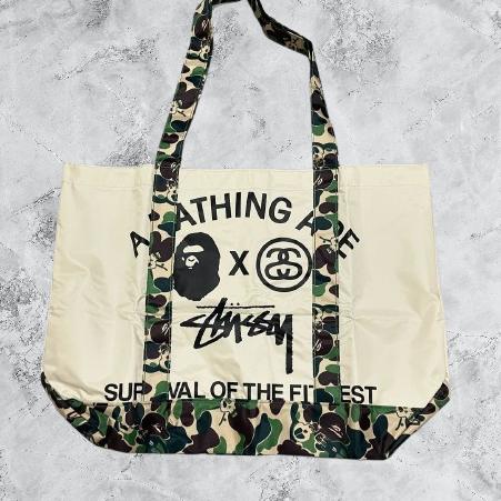 Tote Bag Stussy x Bape 100% Original Kondisi Like New 100% Original Totebag
