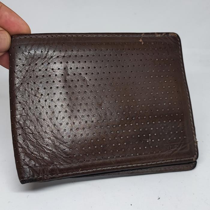 dompet kulit merk tumi original brown