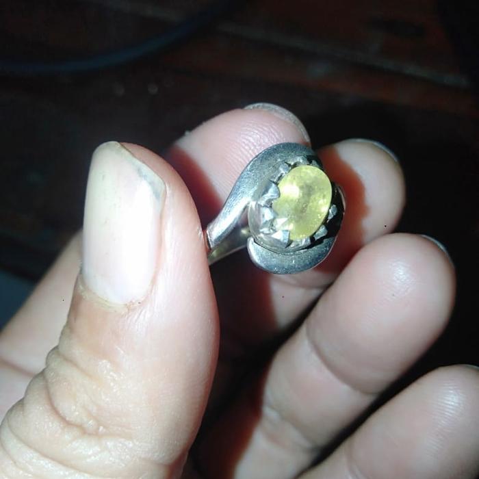 yellow safir ceylon ring perak