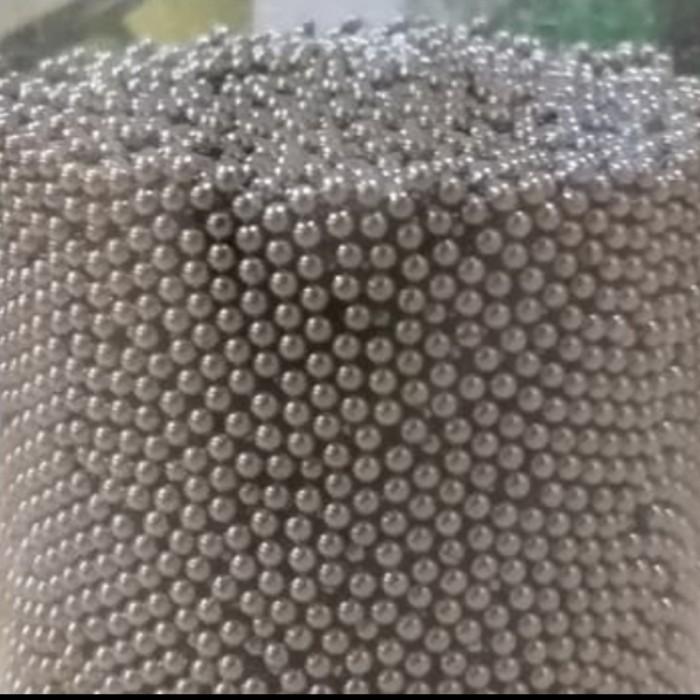 Biji Gotri Stainless Pencuci perhiasan 4mm 1 toples