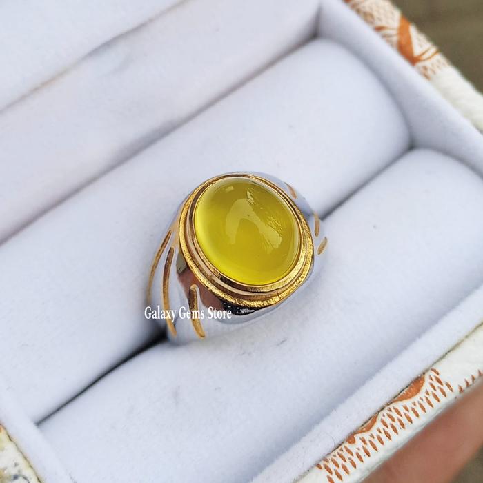 Cincin Batu Cempaka Kuning Minimalis
