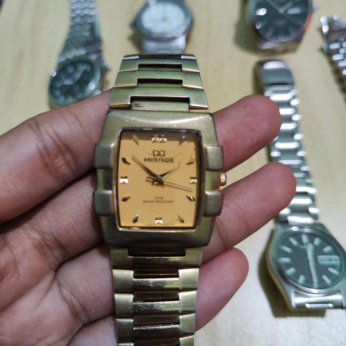 Mirage Gold Square Dress Watch