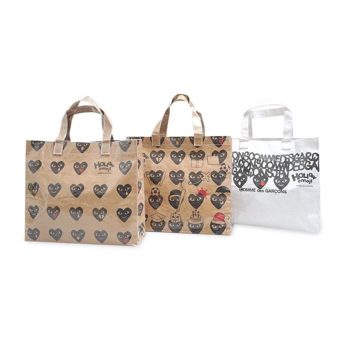 Terlaris Cdg Holiday Emoji Pvc Craft Paper Tote Bag