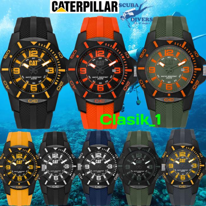 Original 100%!! Jam Tangan Pria Caterpillar Diver CAT LR.161.21.137 CAT LR.161.21.131 CAT LR.161.23.