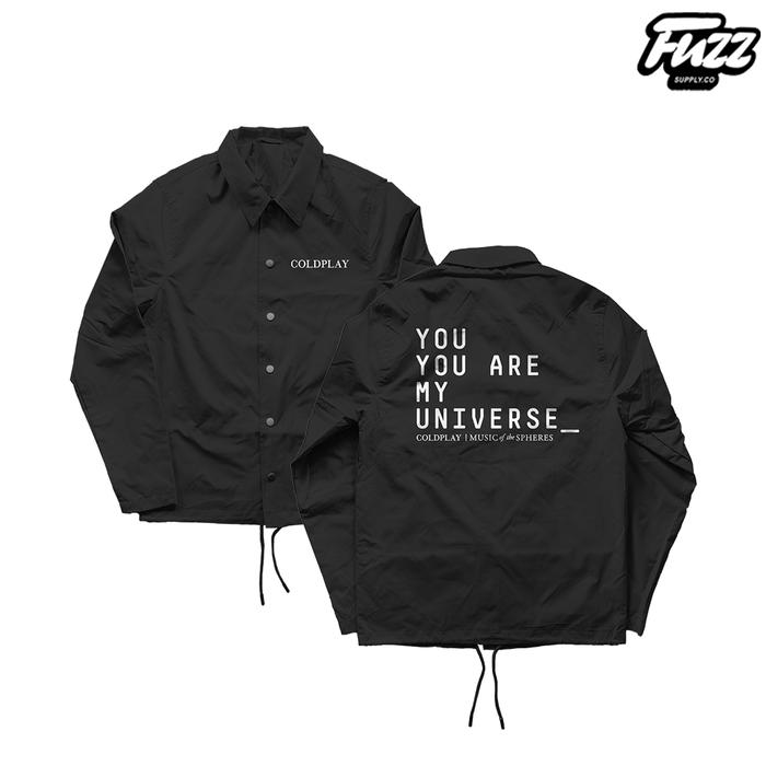 WINDBREAKER COACH JACKET BAND COLDPLAY JAKET PRIA WANITA BAHAN PARASUT