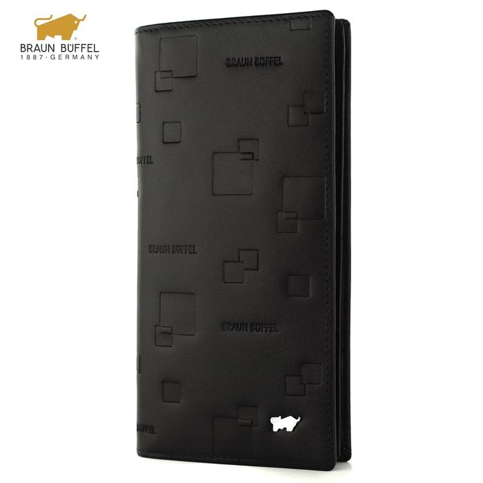 BRAUN BUFFEL Dompet Panjang Pria Bahan Kulit Sapi Asli Lipat Long Men Wallet Premium Import 01-08