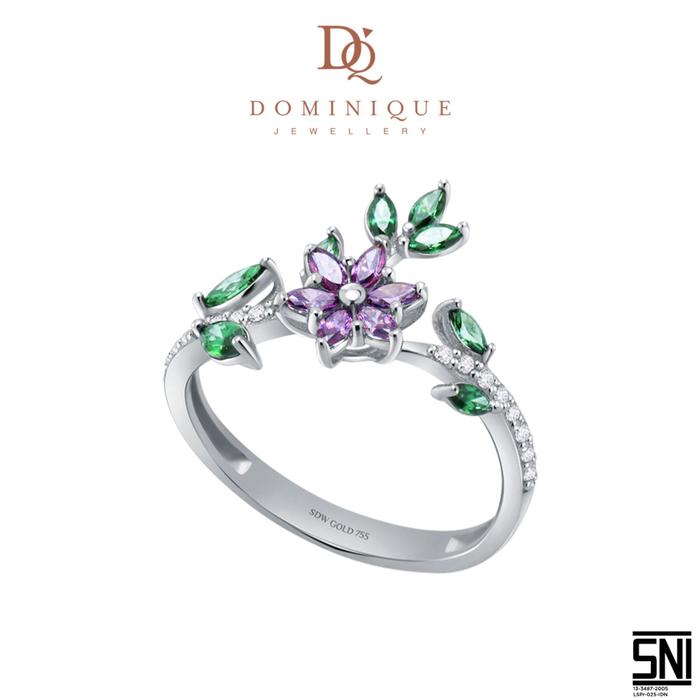Cincin Flower Garden Sandra Dewi Gold 75,5%