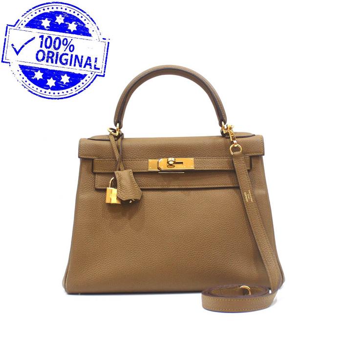 Preloved Hermes Kelly 28 K28 Bronze Dore Togo GHW Z 2021