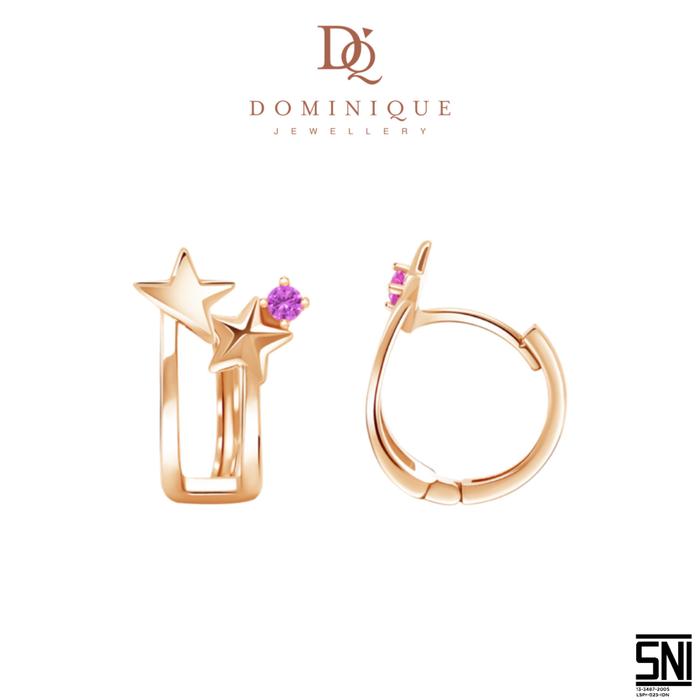 Anting Sandra Dewi Gold Anniversary 4 Pink Core Collections EA230007