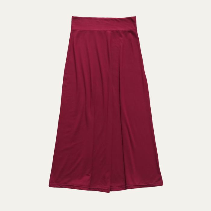 Preloved Rok Kaos Merah Maroon