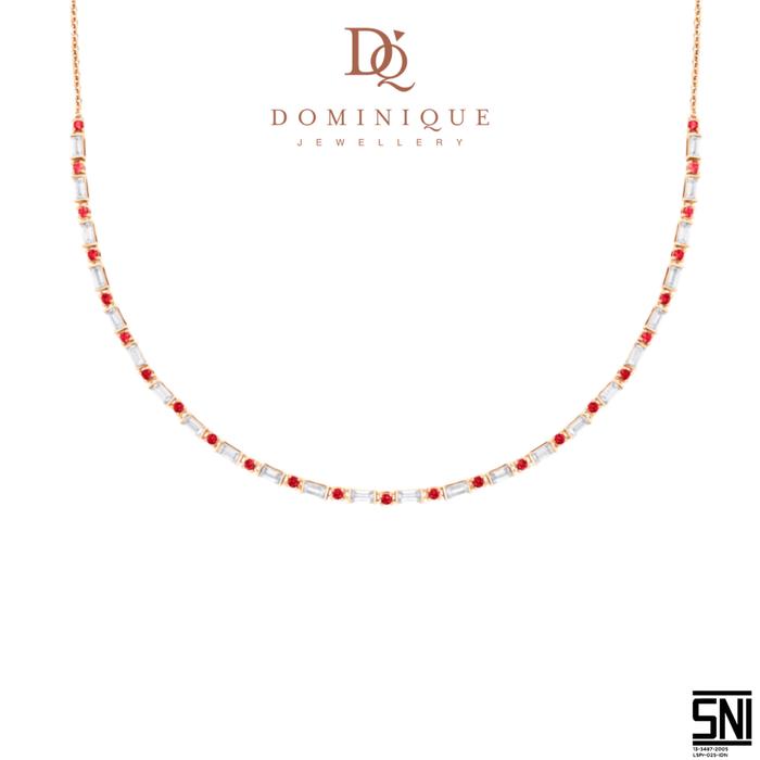 Kalung Sandra Dewi Gold Baguette Ruby Collections NC230022