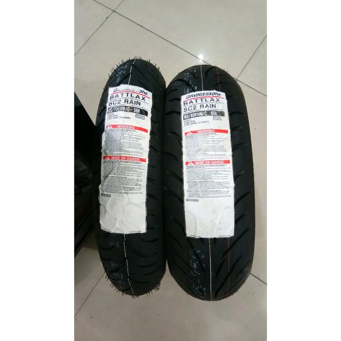 Ban Battlax Radial SC2 Rain 120/70 Ring 15 dan 160/60 Ring 14 XMAX