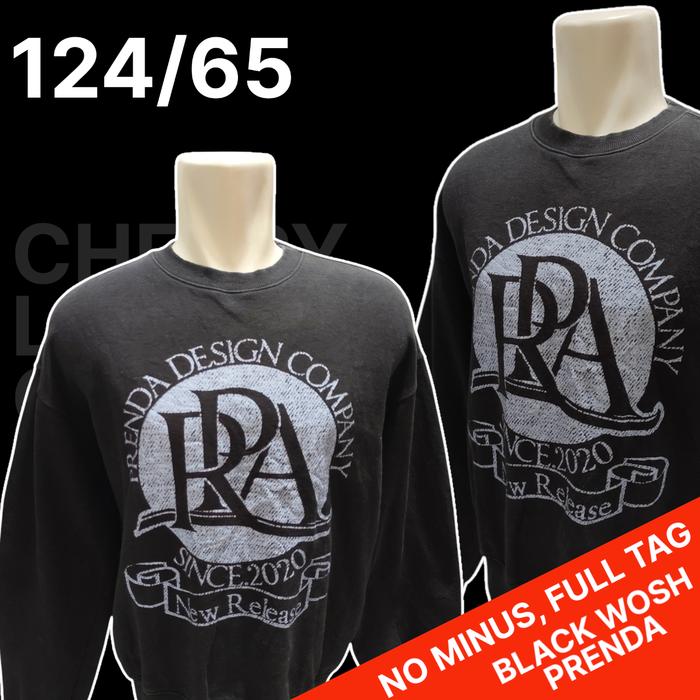 Sweater Hitam Prenda Original/Crewneck Hitam Prenda Original, Second
