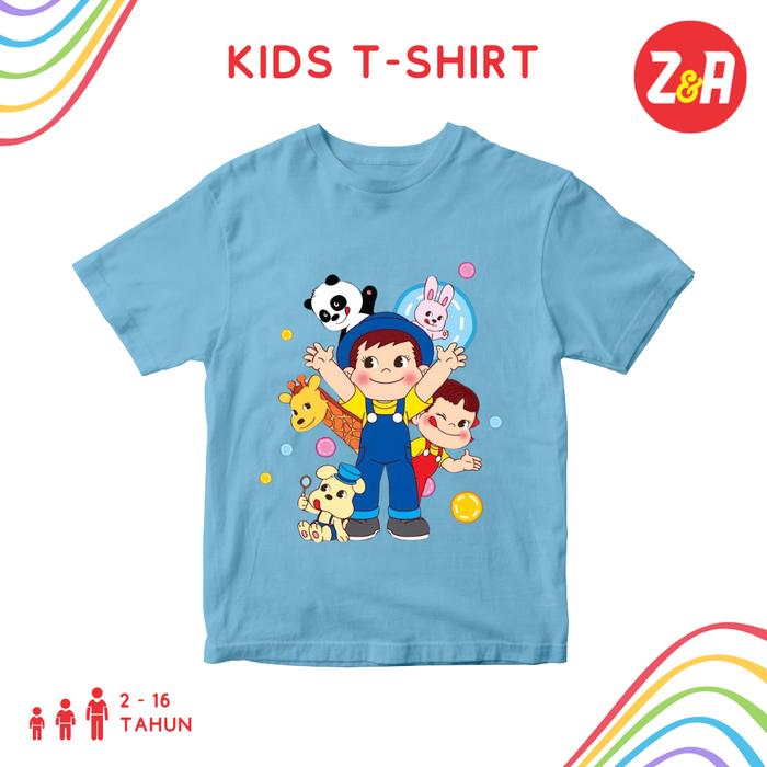 Kaos Anak MILKY PEKO POKO CHAN | Baju Atasan Anak Lengan Pendek Motif Milky Peko Chan | Tshirt Anak 