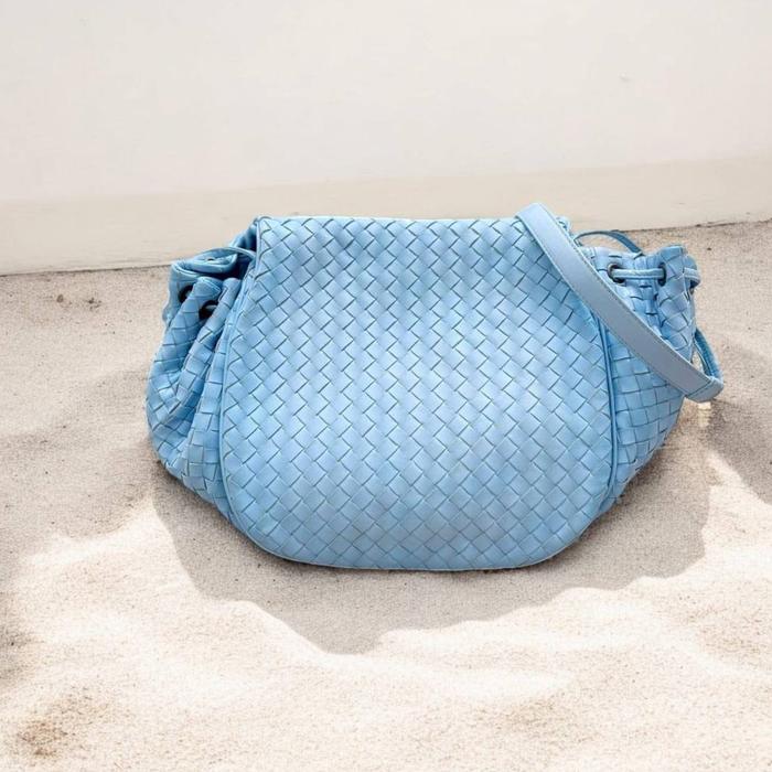 Preloved Excellent Bottega Veneta Sling Bag Sky Blue