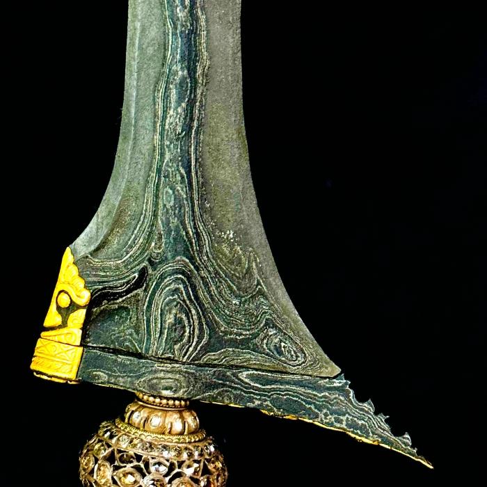 Keris Jalak Ngore Kinatah Makoro Tangguh PB Garap Dalem Keraton TUS