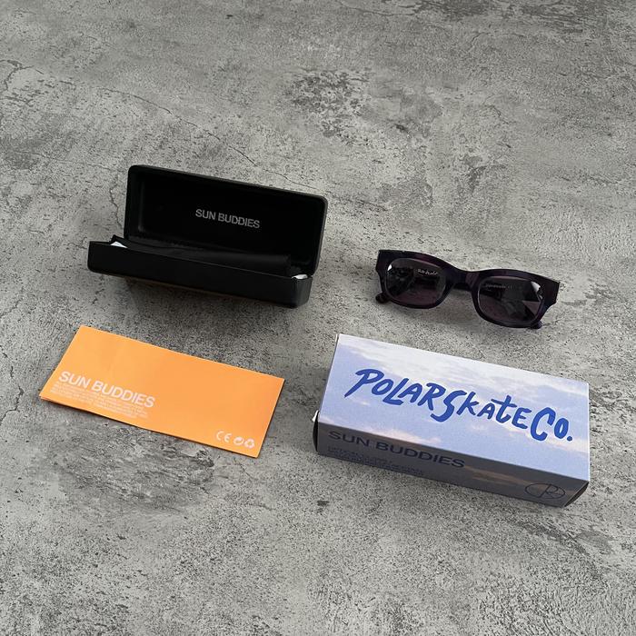 Polar Skate Co. x Sun Buddies Lubna Sunglasses with Black Carl Zeiss lenses 100% UV protection - Pur