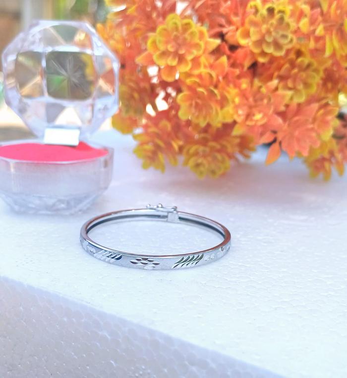Gelang Tangan Anak Emas Putih Asli Terbaru Gelang Kolong Anak Gelang Bangle Anak Gelang Emas Putih G